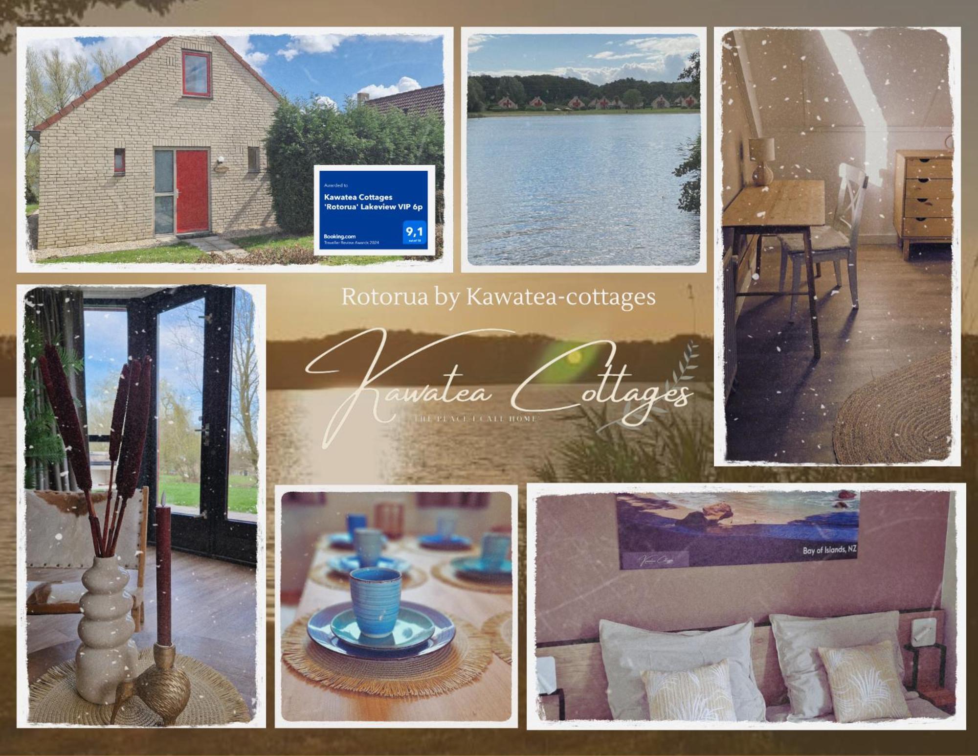Lakeview 'Rotorua' 4-6 Pers By Kawatea Cottages Ewijk エクステリア 写真